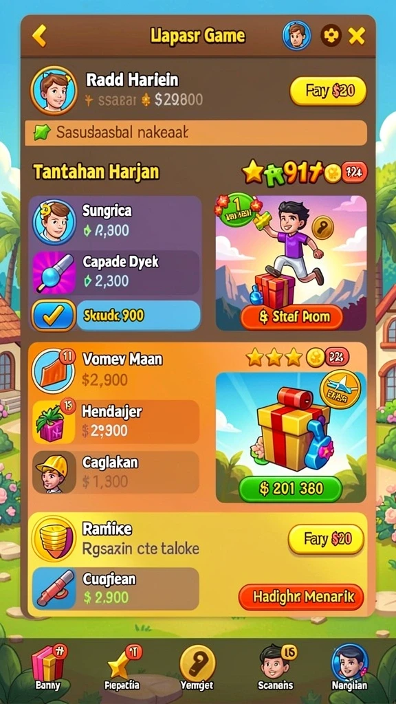 vo777 - Tangkapan layar menampilkan pemandangan alam yang spektakuler dalam game.